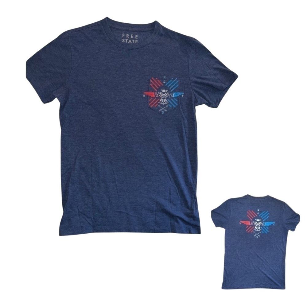 Free State Men’s T-Shirt (Size Medium) - Bold Blue